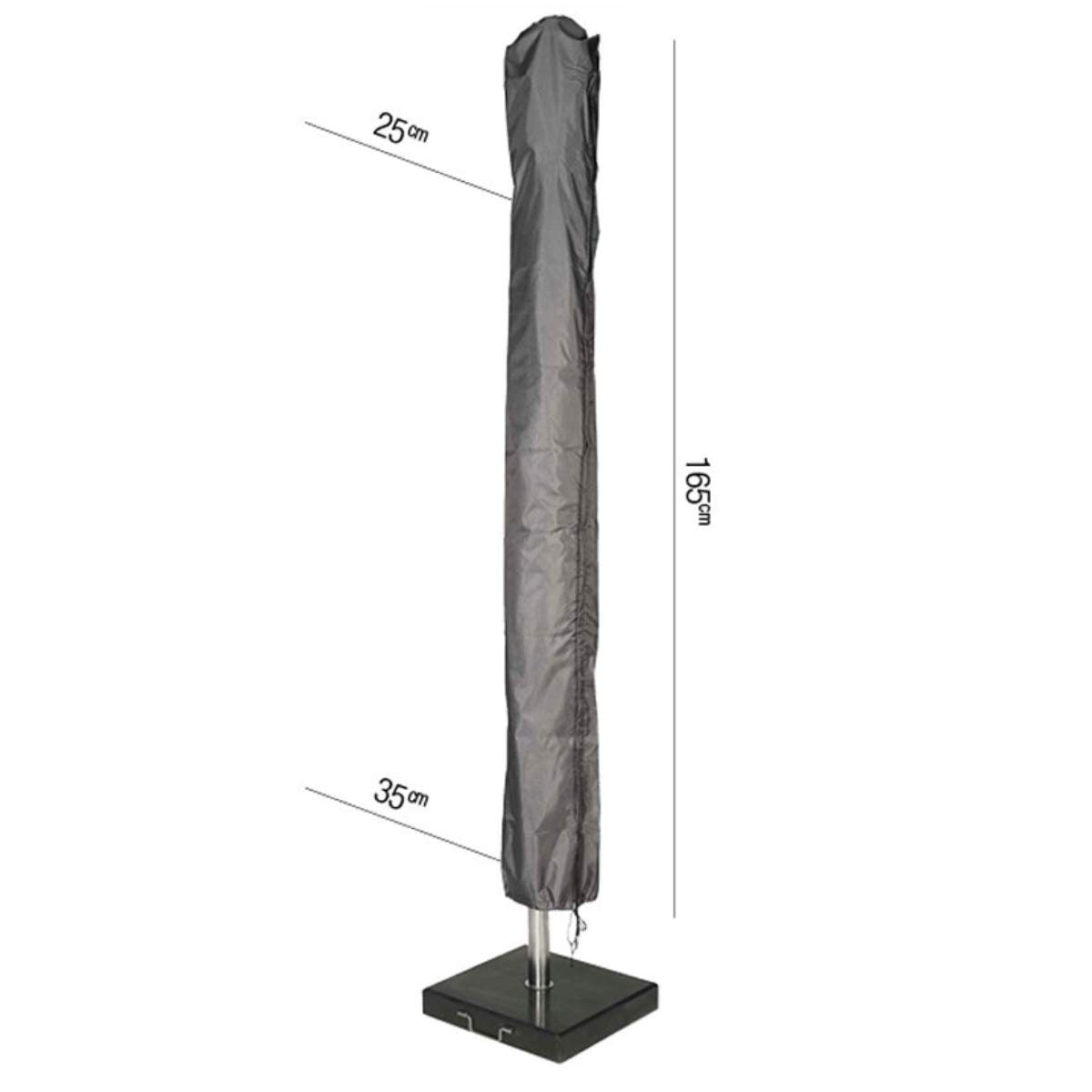 Pacific Lifestyle Parasol Aerocover 165 x 25/35cm