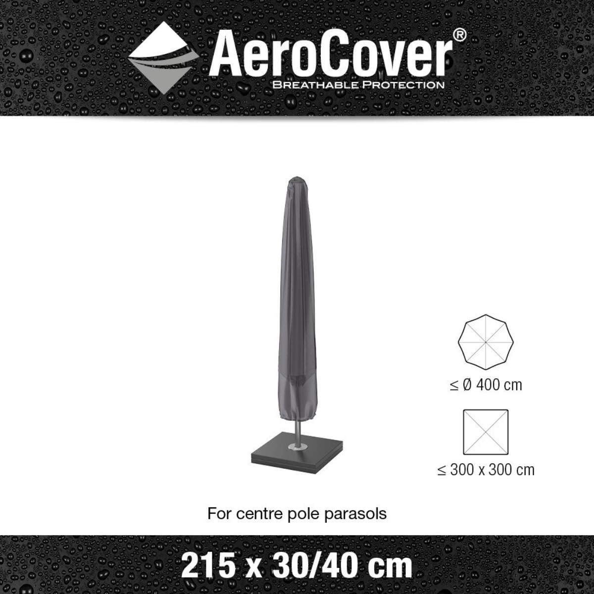 Pacific Lifestyle Parasol Aerocover 215 x 30/40cm