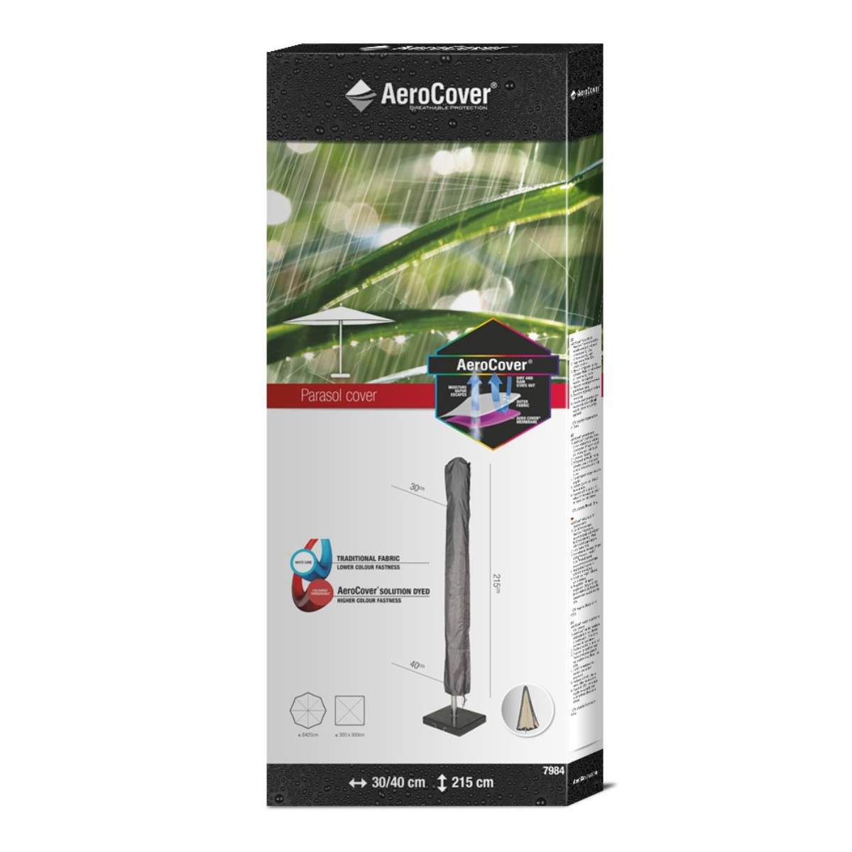 Pacific Lifestyle Parasol Aerocover 215 x 30/40cm