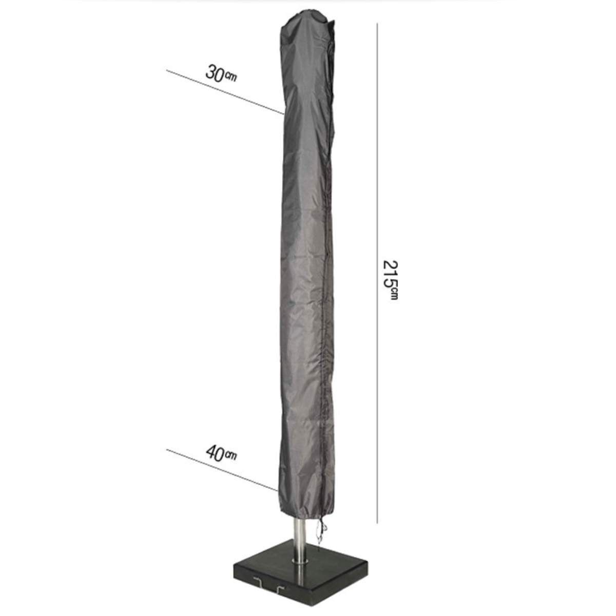 Pacific Lifestyle Parasol Aerocover 215 x 30/40cm