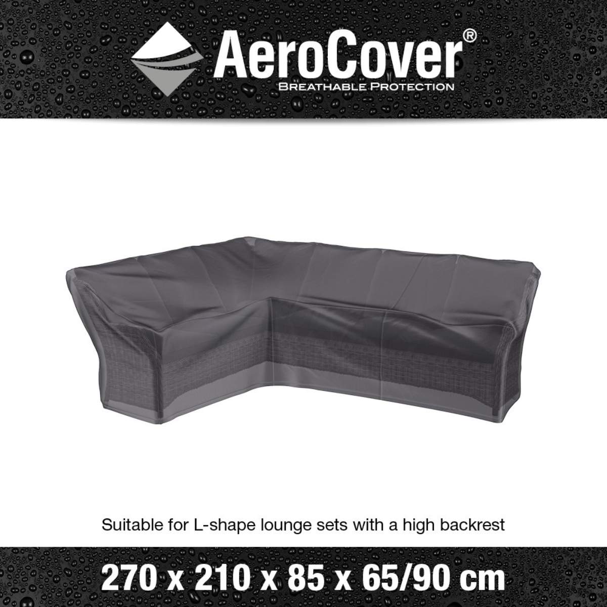 Beau&Co Outdoor Seating Set Aerocover Long Right Cover 270x210x85x65x90cm