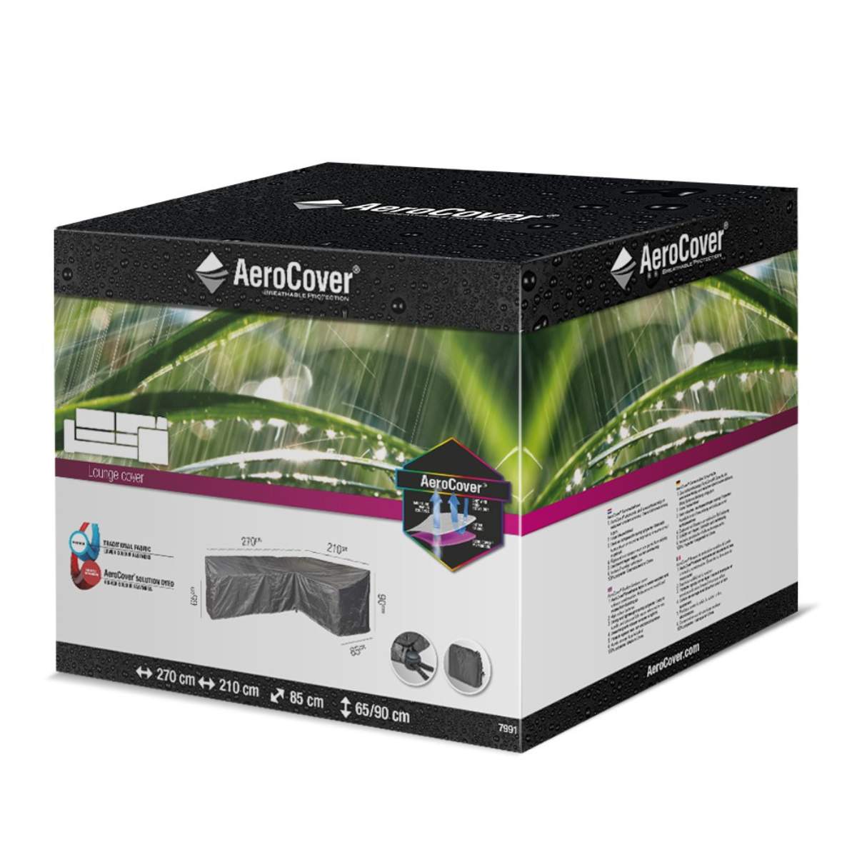 Beau&Co Outdoor Seating Set Aerocover Long Left Cover 270x210x85x65x90cm