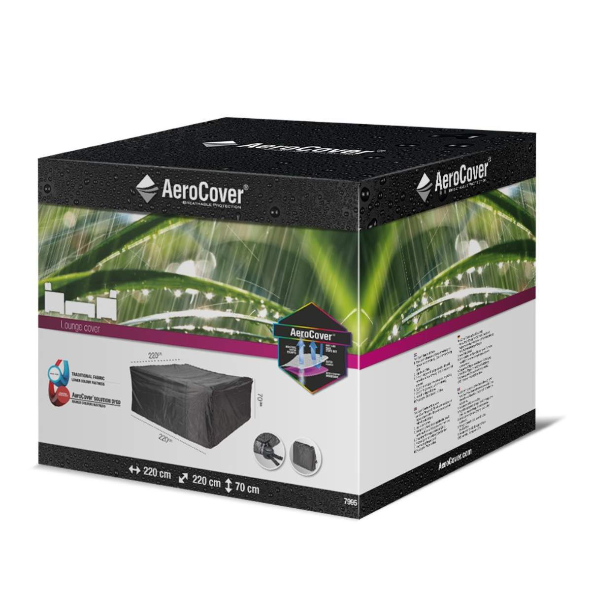 Beau&Co Outdoor Seating Set Aerocover Square 220 x 70cm high