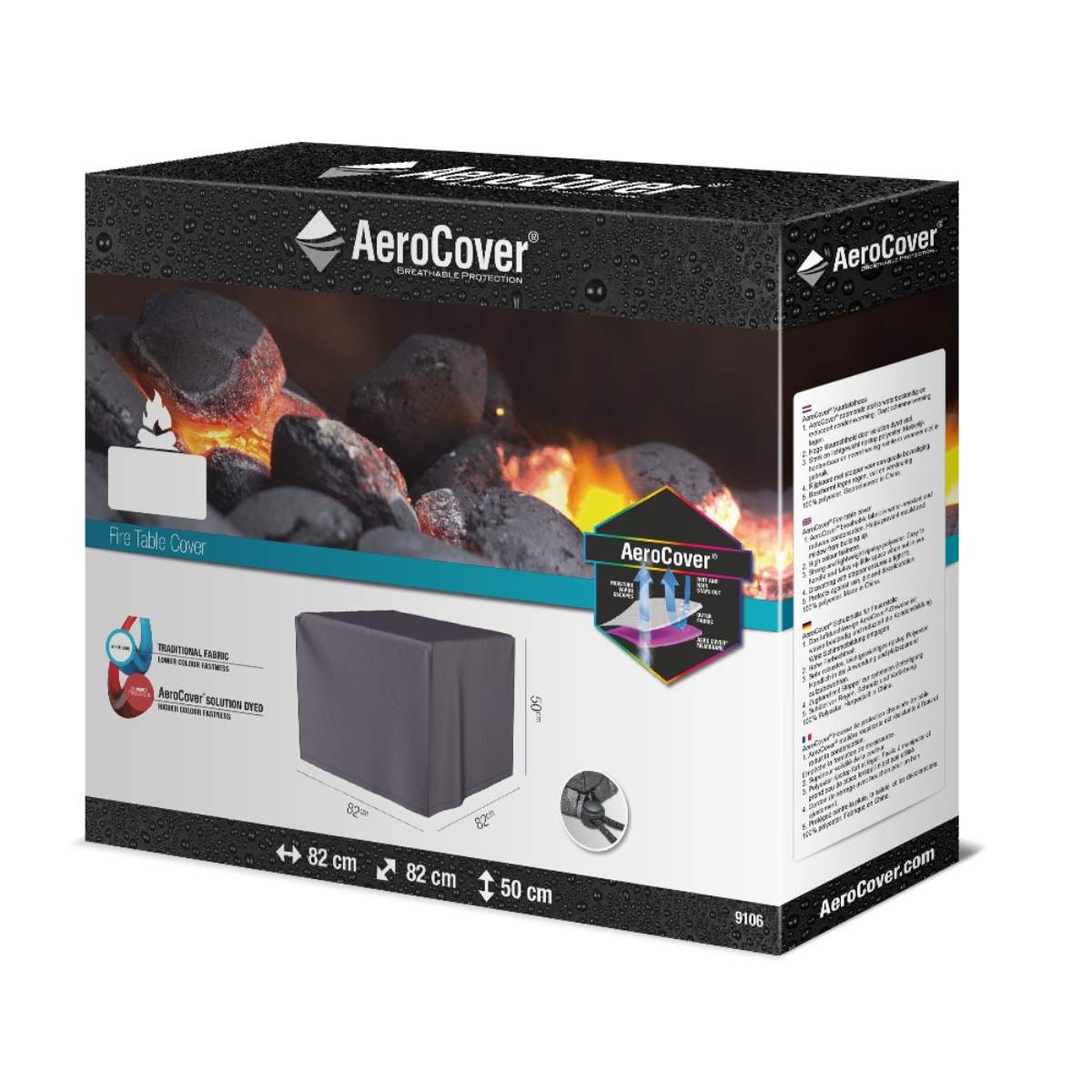 Beau&Co Firetable Aerocover 82x82x50cm high