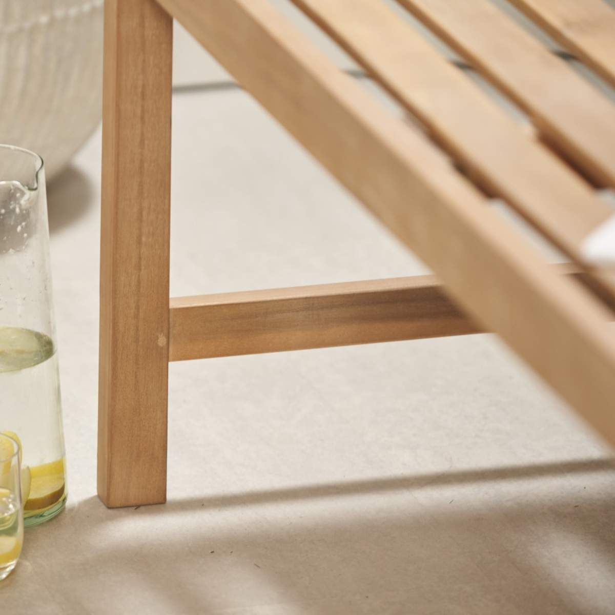 Beau&Co Cambridge Light Teak Outdoor 2 Seater Bench