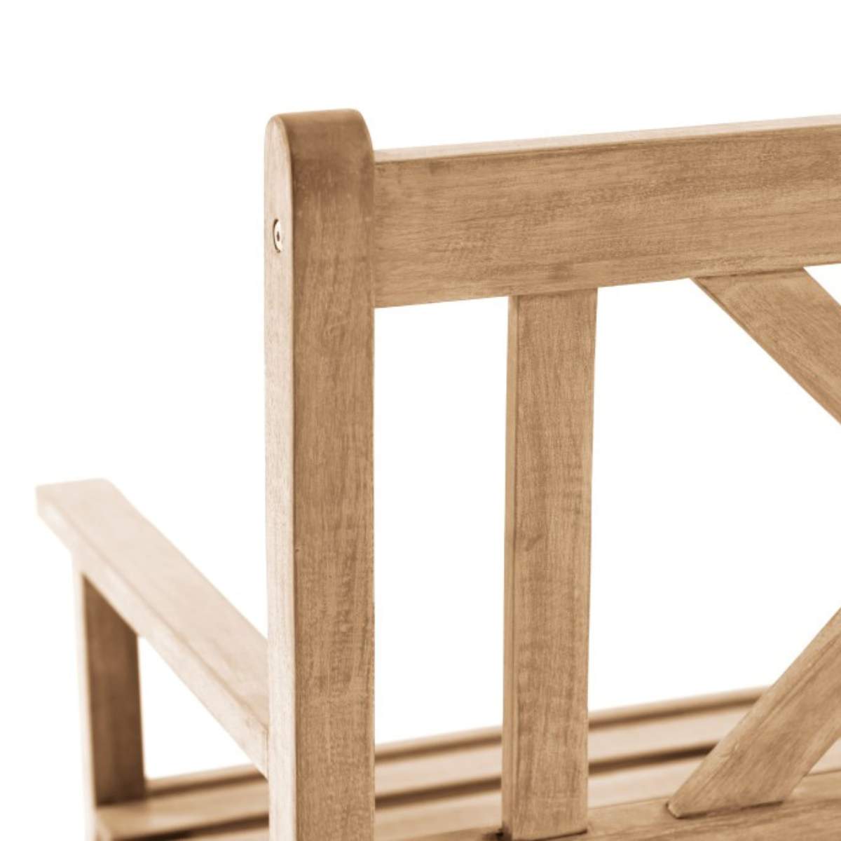 Beau&Co Cambridge Light Teak Outdoor 2 Seater Bench