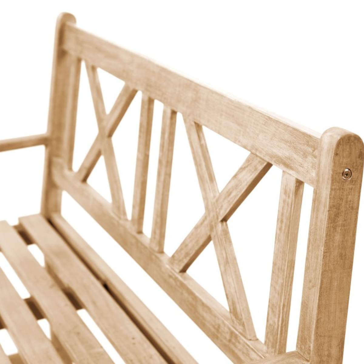 Beau&Co Cambridge Light Teak Outdoor 2 Seater Bench