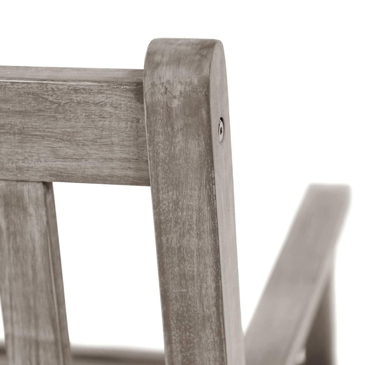 Beau&Co Cambridge Antique Grey Outdoor 3 Seater Acacia Wood Bench