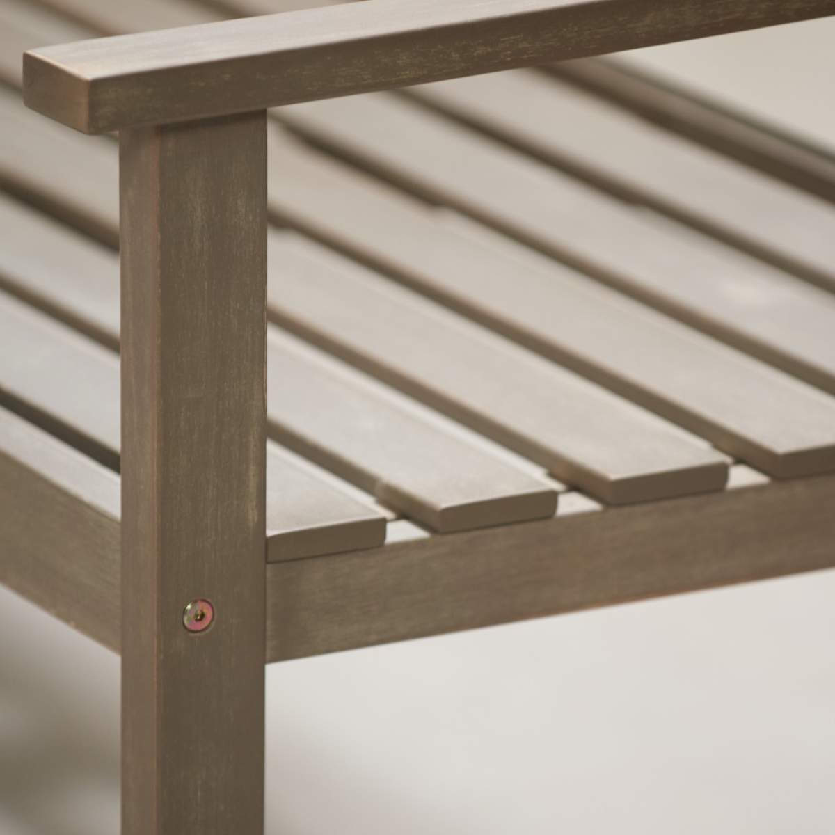 Beau&Co Cambridge Antique Grey Outdoor 3 Seater Acacia Wood Bench