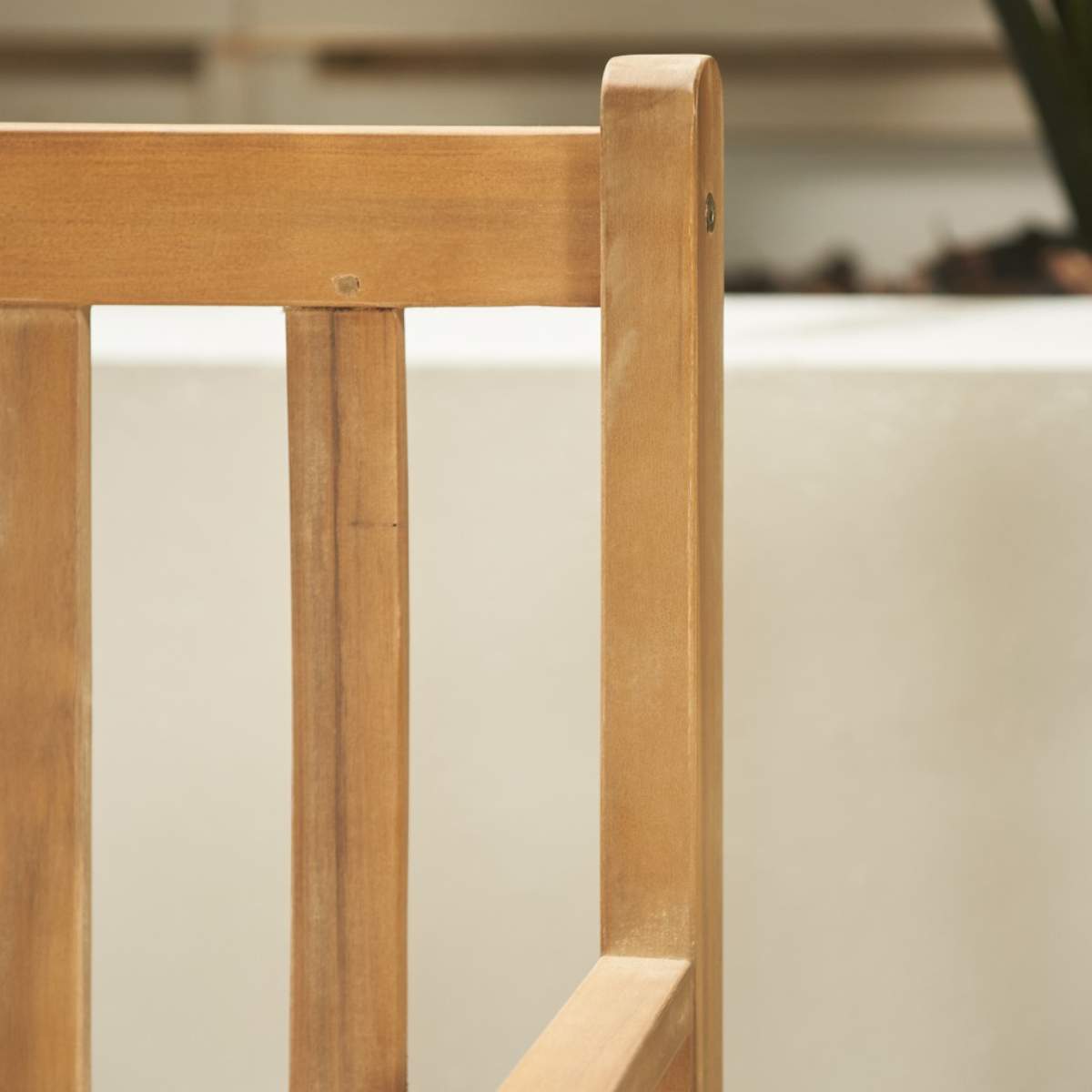 Beau&Co Cambridge Light Teak Outdoor 3 Seater Acacia Wood Bench