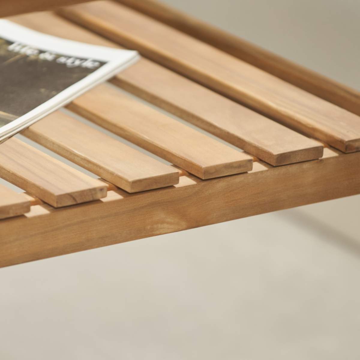 Beau&Co Cambridge Light Teak Outdoor 3 Seater Acacia Wood Bench