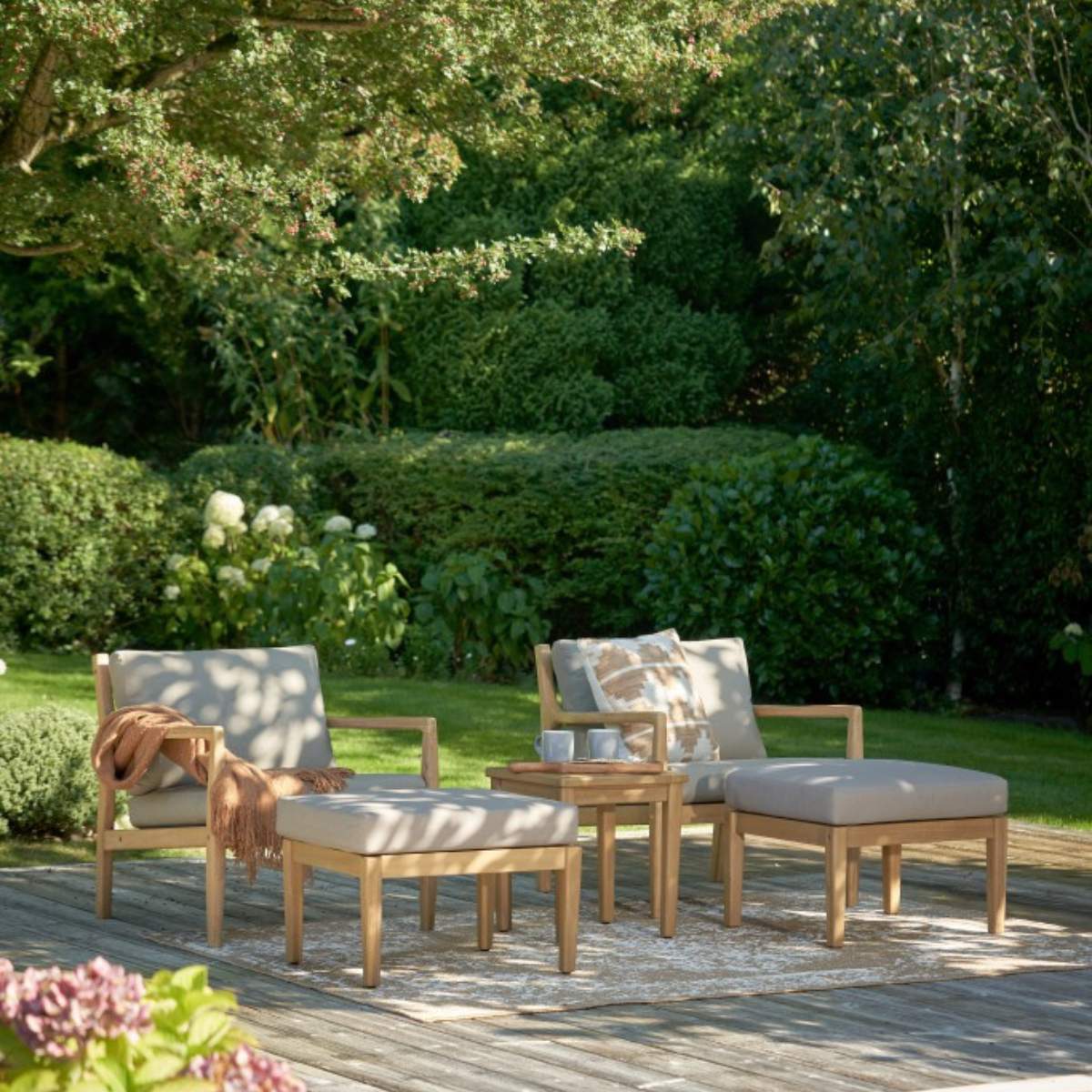 Beau&Co Malta Outdoor Hocker Set