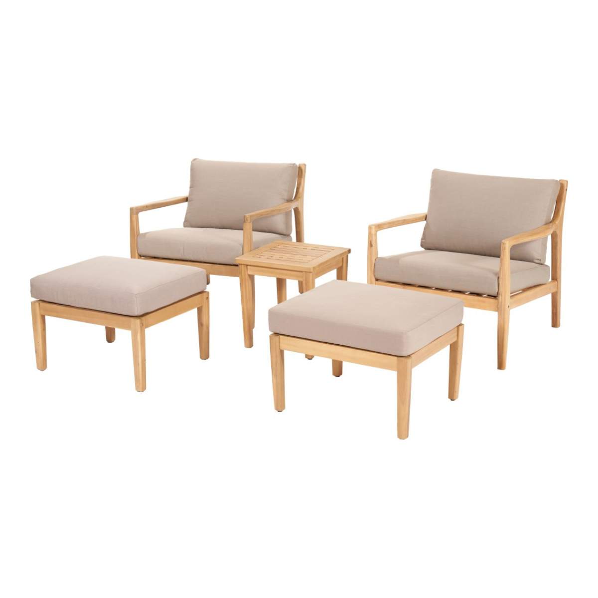 Beau&Co Malta Outdoor Hocker Set