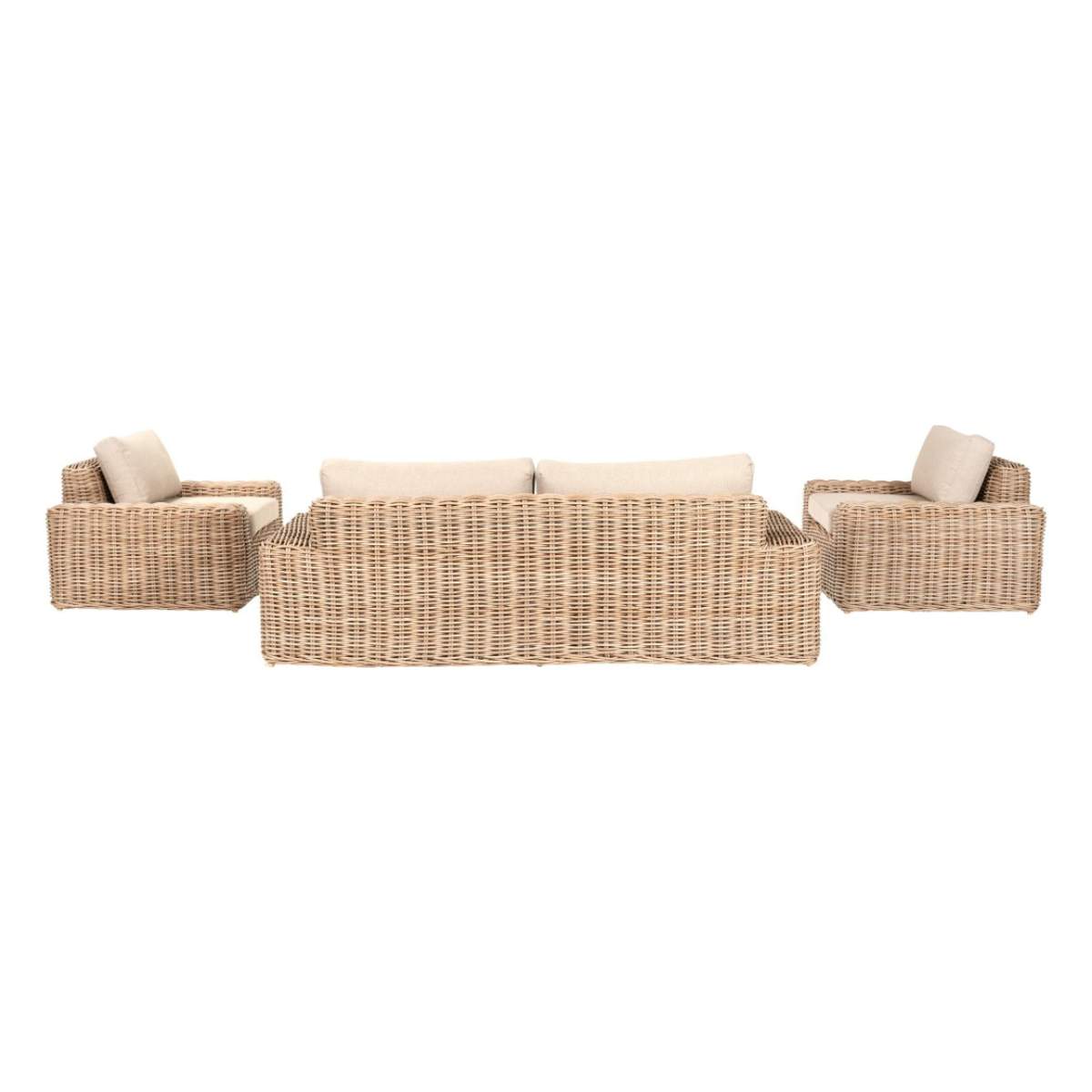 Beau&Co Como Natural Antique Outdoor Seating Set