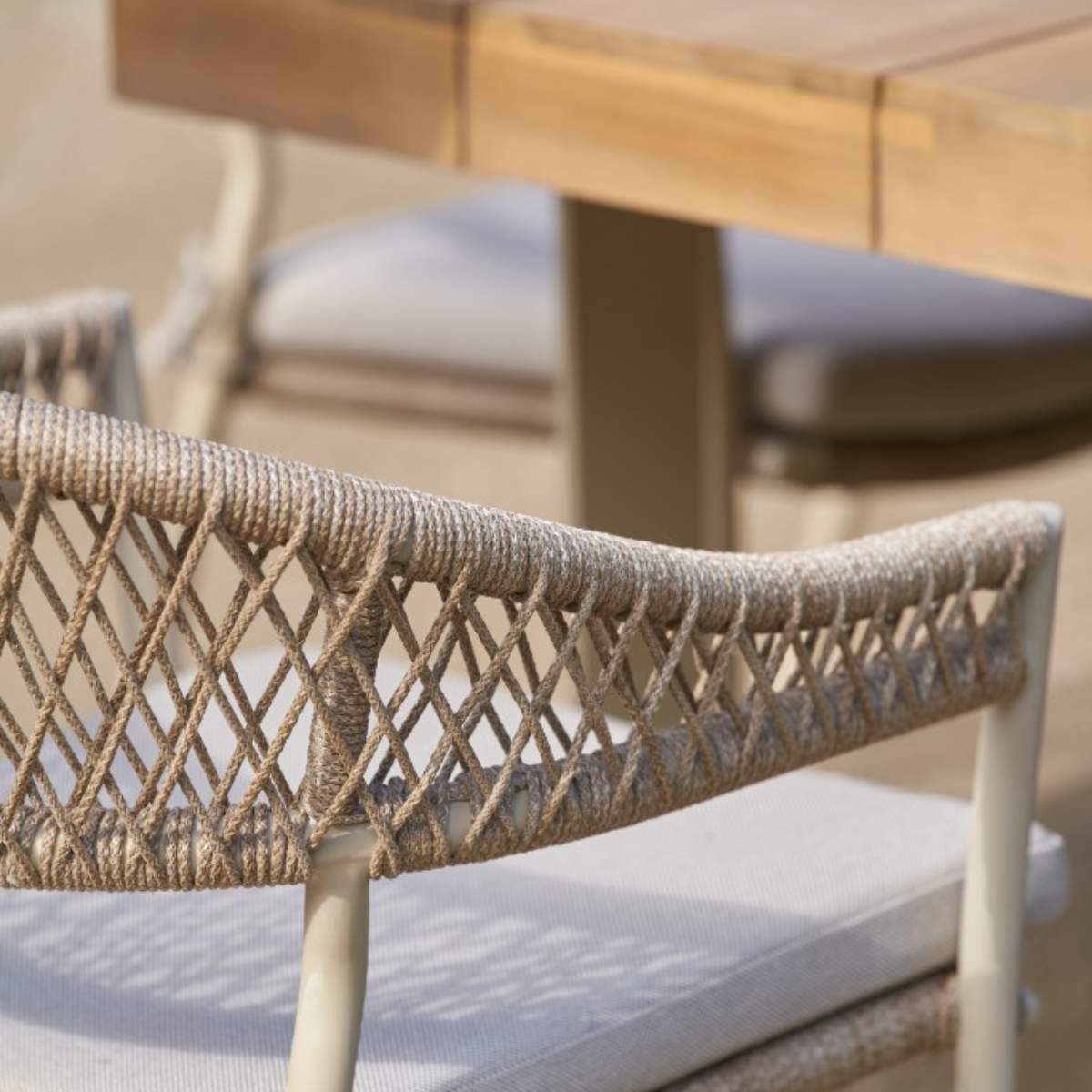 Beau&Co Osaka Latte Outdoor 8 Seater Dining Set