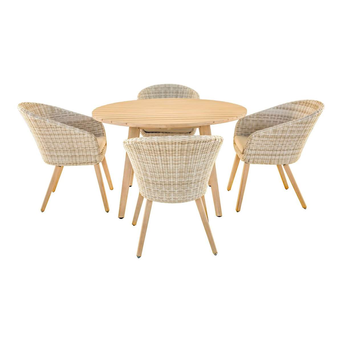 Beau&Co Cabon Outdoor 4 Seater Dining Set