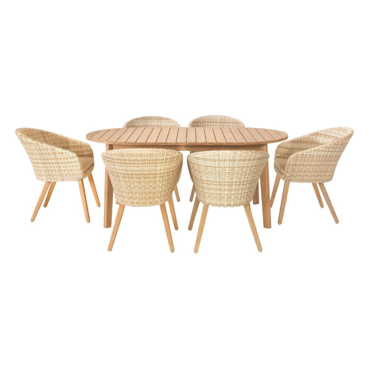 Beau&Co Cabon Outdoor 6 Seater Dining Set