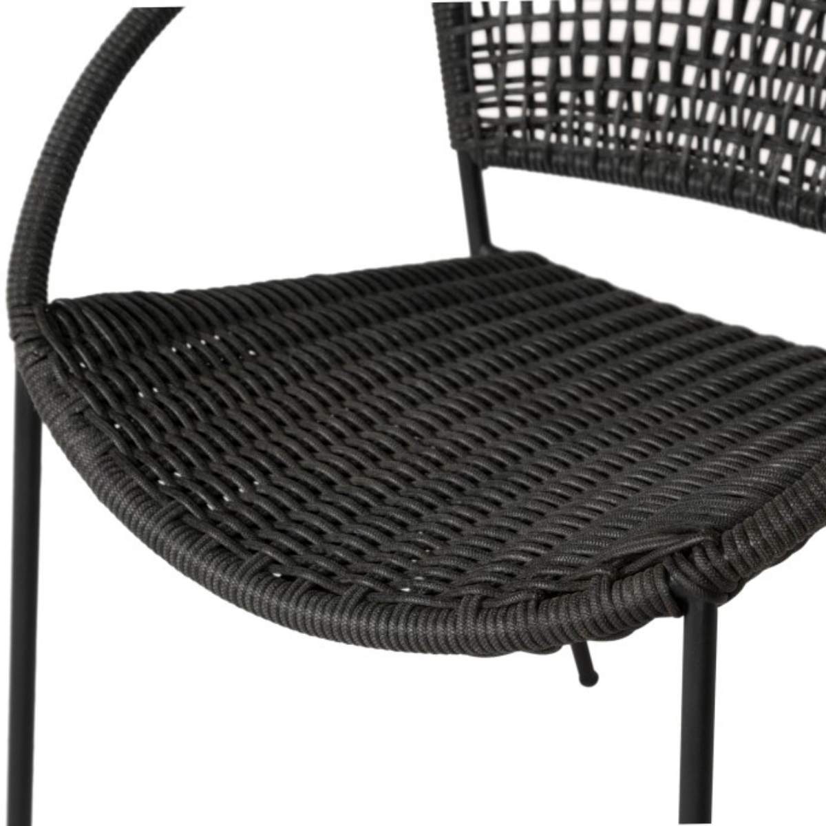 Beau&Co Dakota Black Outdoor Bistro Set