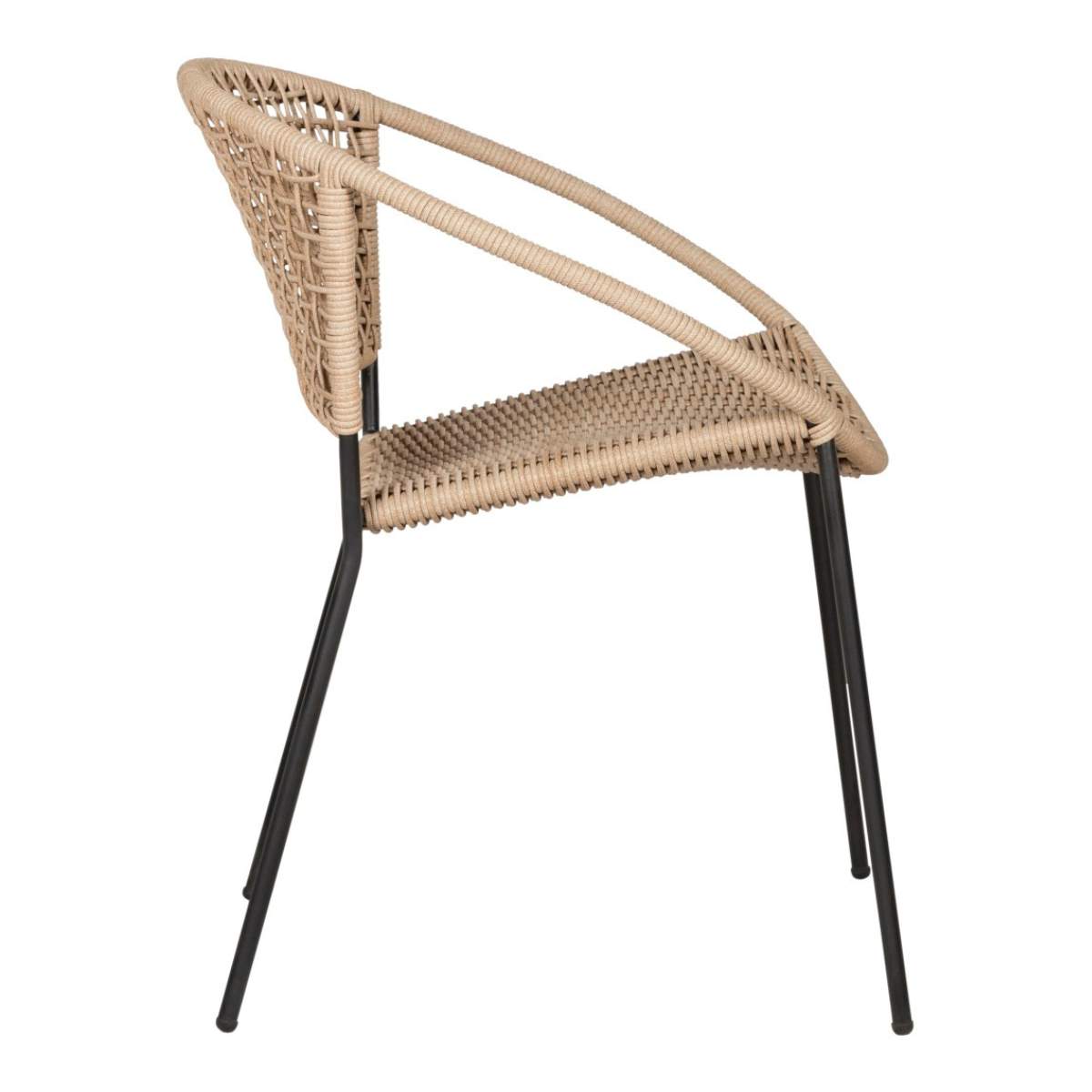 Beau&Co Dakota Natural Wheat Outdoor Bistro Set