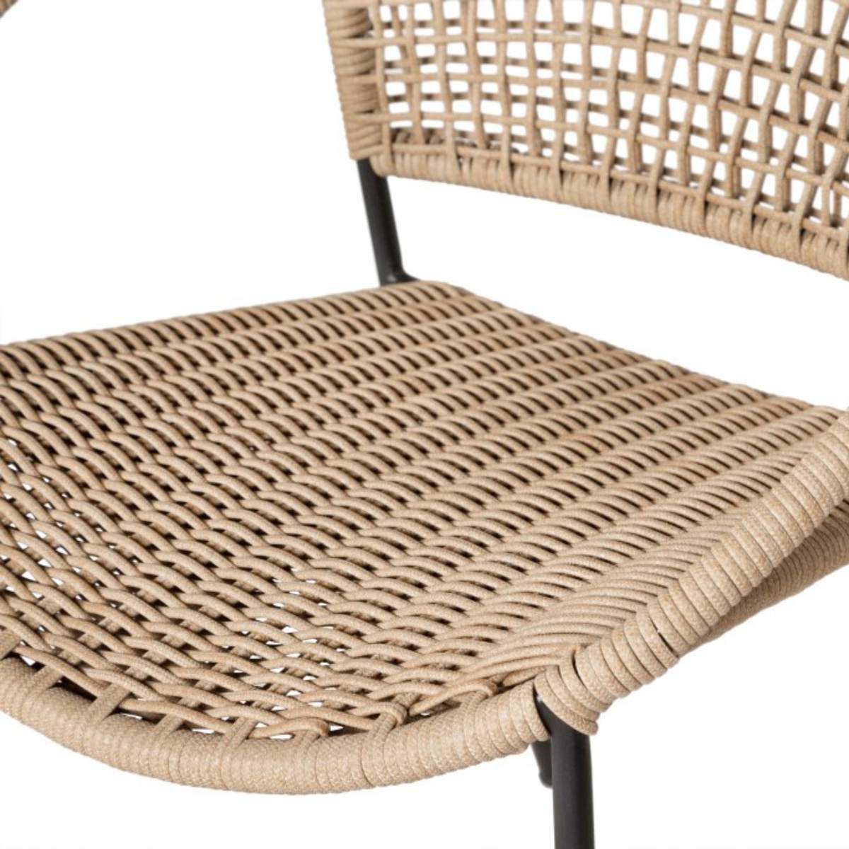Beau&Co Dakota Natural Wheat Outdoor Bistro Set
