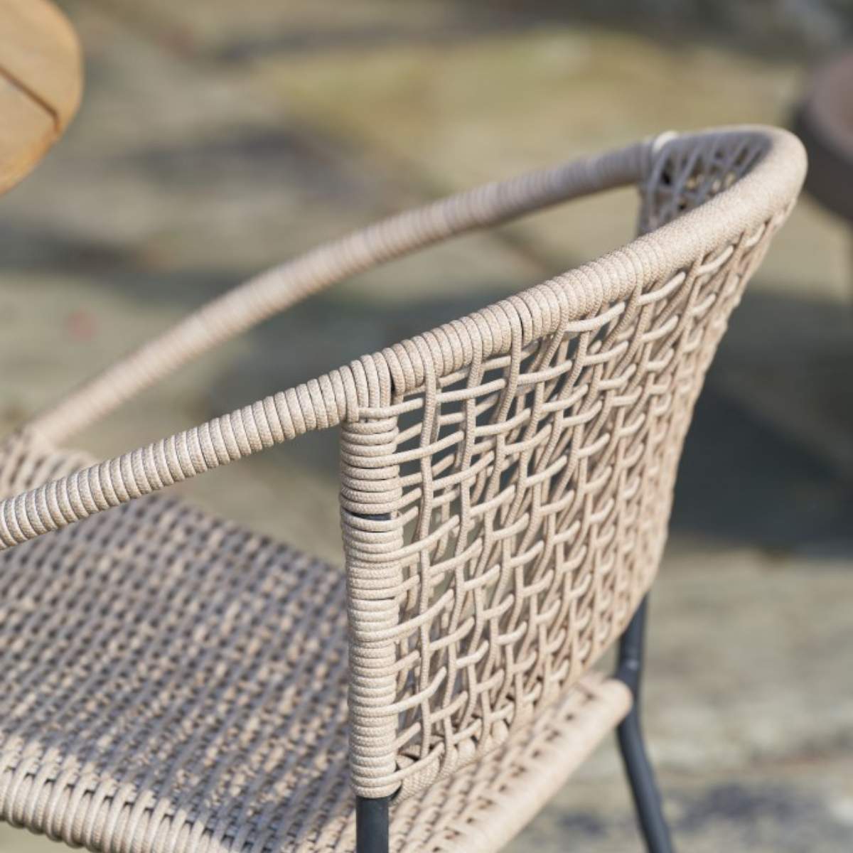 Beau&Co Dakota Natural Wheat Outdoor Bistro Set