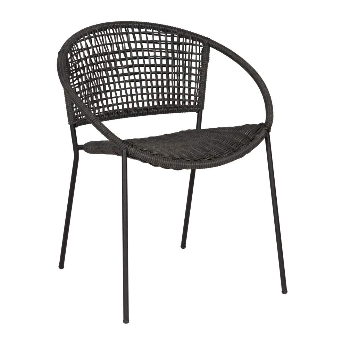 Beau&Co Dakota Black Outdoor 4 Seater Dining Set