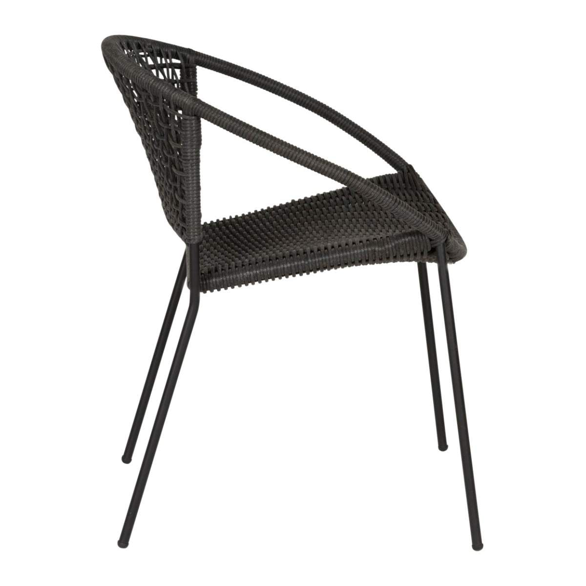 Beau&Co Dakota Black Outdoor 4 Seater Dining Set