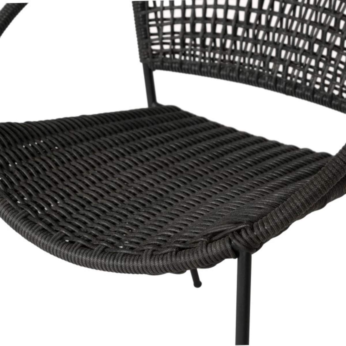 Beau&Co Dakota Black Outdoor 4 Seater Dining Set