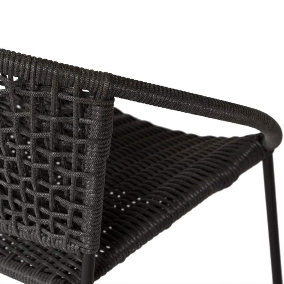 Beau&Co Dakota Black Outdoor 4 Seater Dining Set