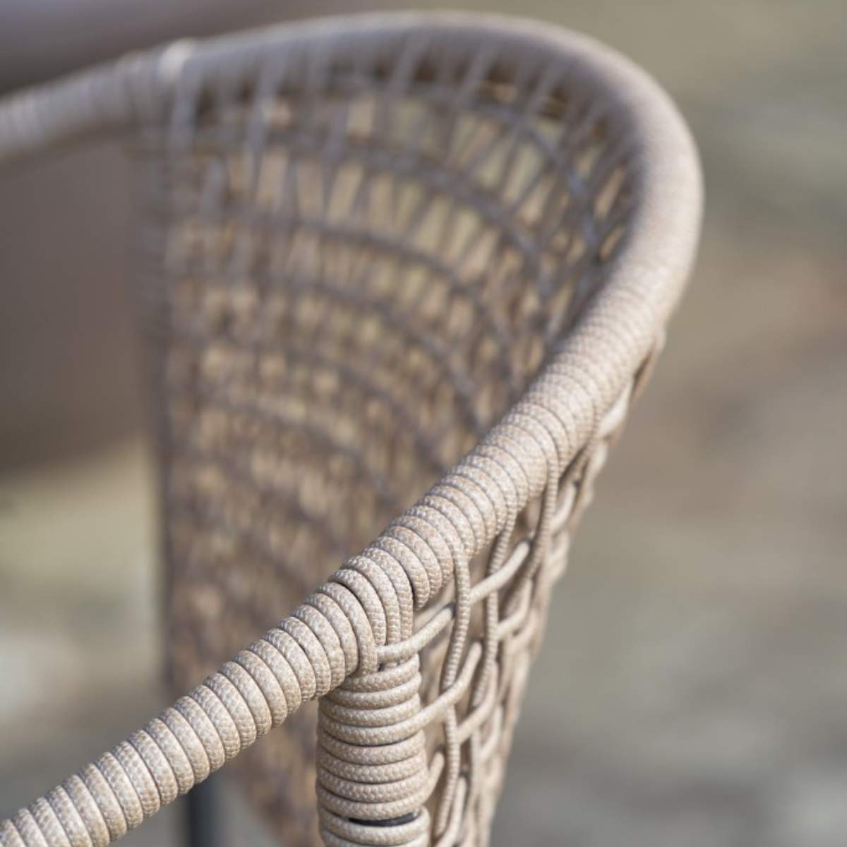 Beau&Co Dakota Natural Wheat Outdoor 4 Seater Dining Set