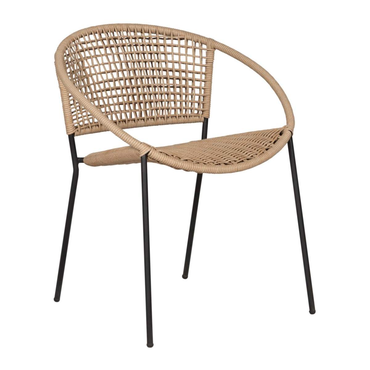 Beau&Co Dakota Natural Wheat Outdoor 4 Seater Dining Set