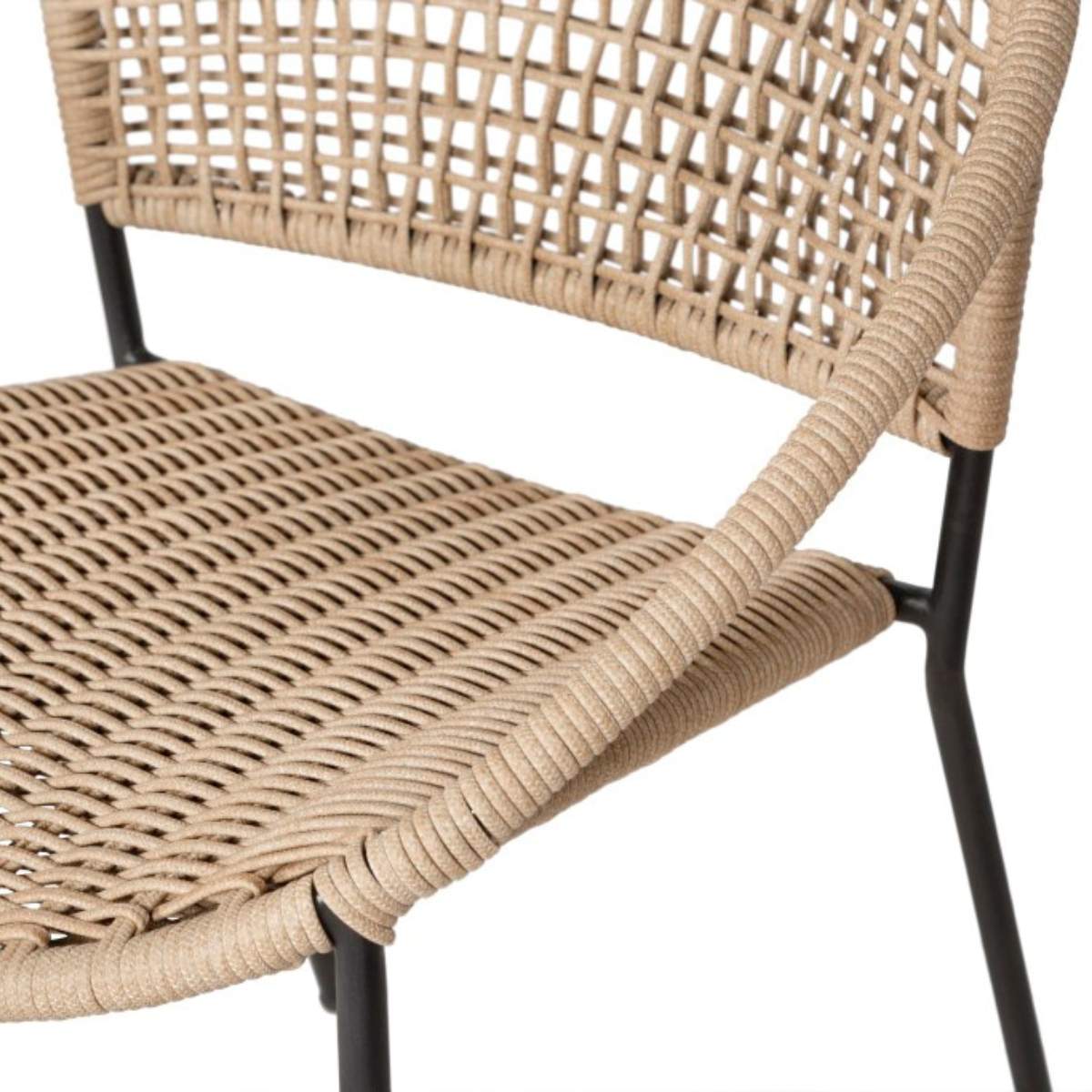 Beau&Co Dakota Natural Wheat Outdoor 4 Seater Dining Set