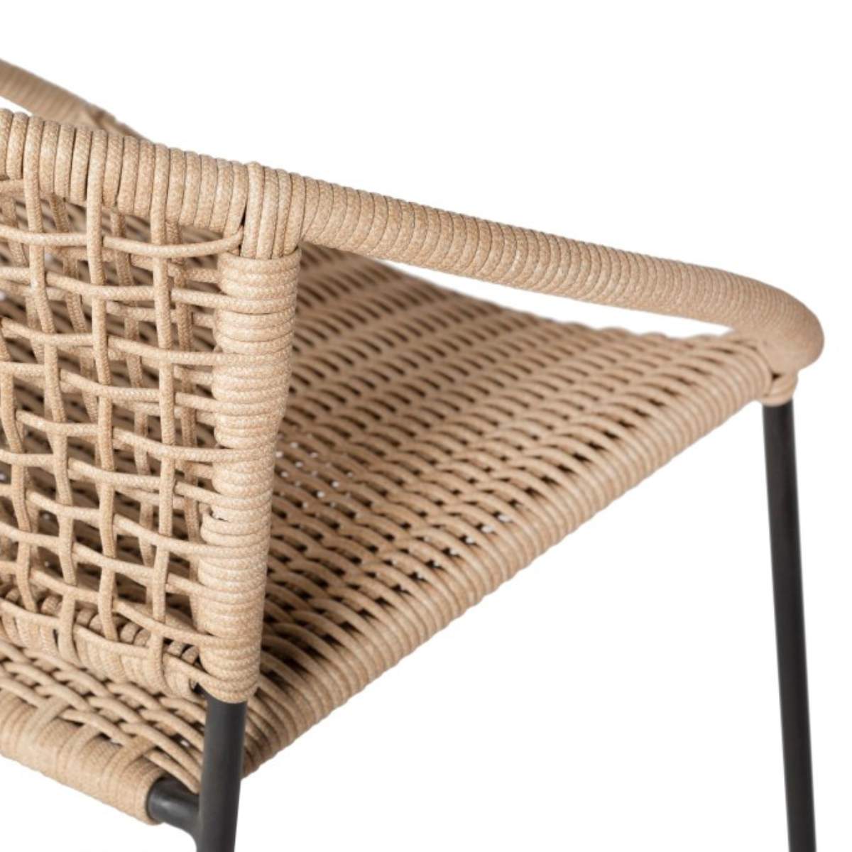 Beau&Co Dakota Natural Wheat Outdoor 4 Seater Dining Set