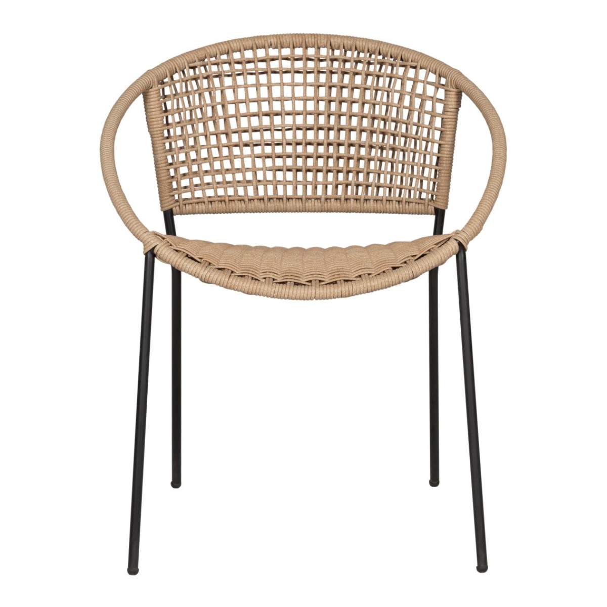 Beau&Co Dakota Natural Wheat Outdoor 4 Seater Dining Set