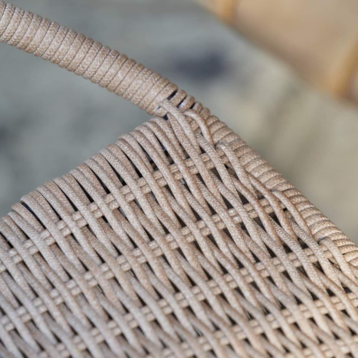 Beau&Co Dakota Natural Wheat Outdoor 4 Seater Dining Set