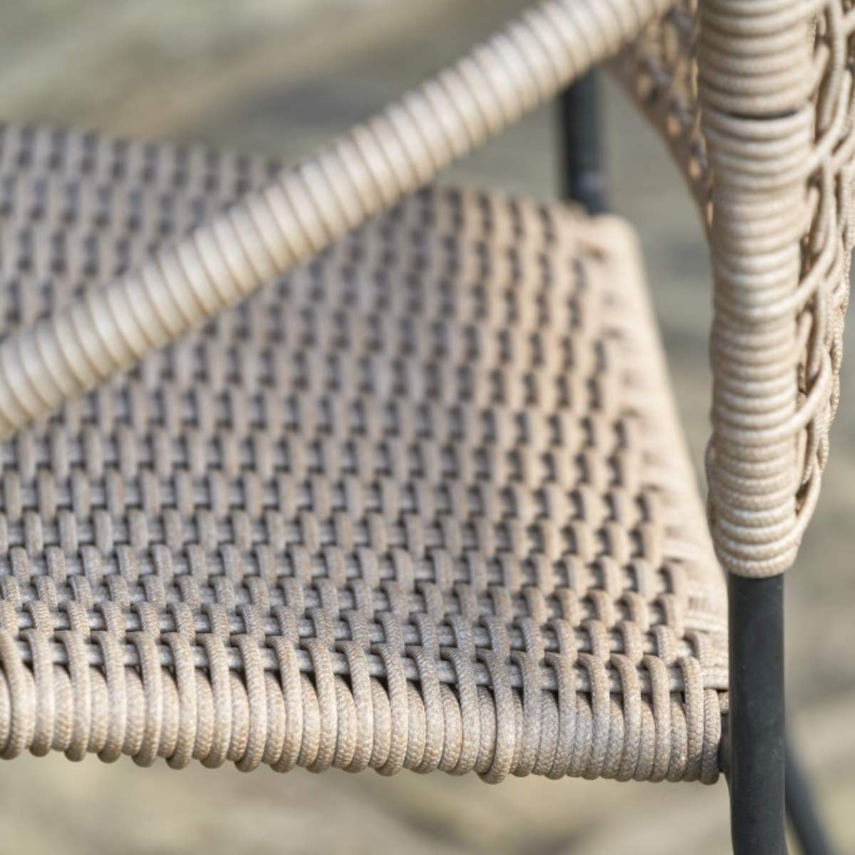 Beau&Co Dakota Natural Wheat Outdoor 4 Seater Dining Set