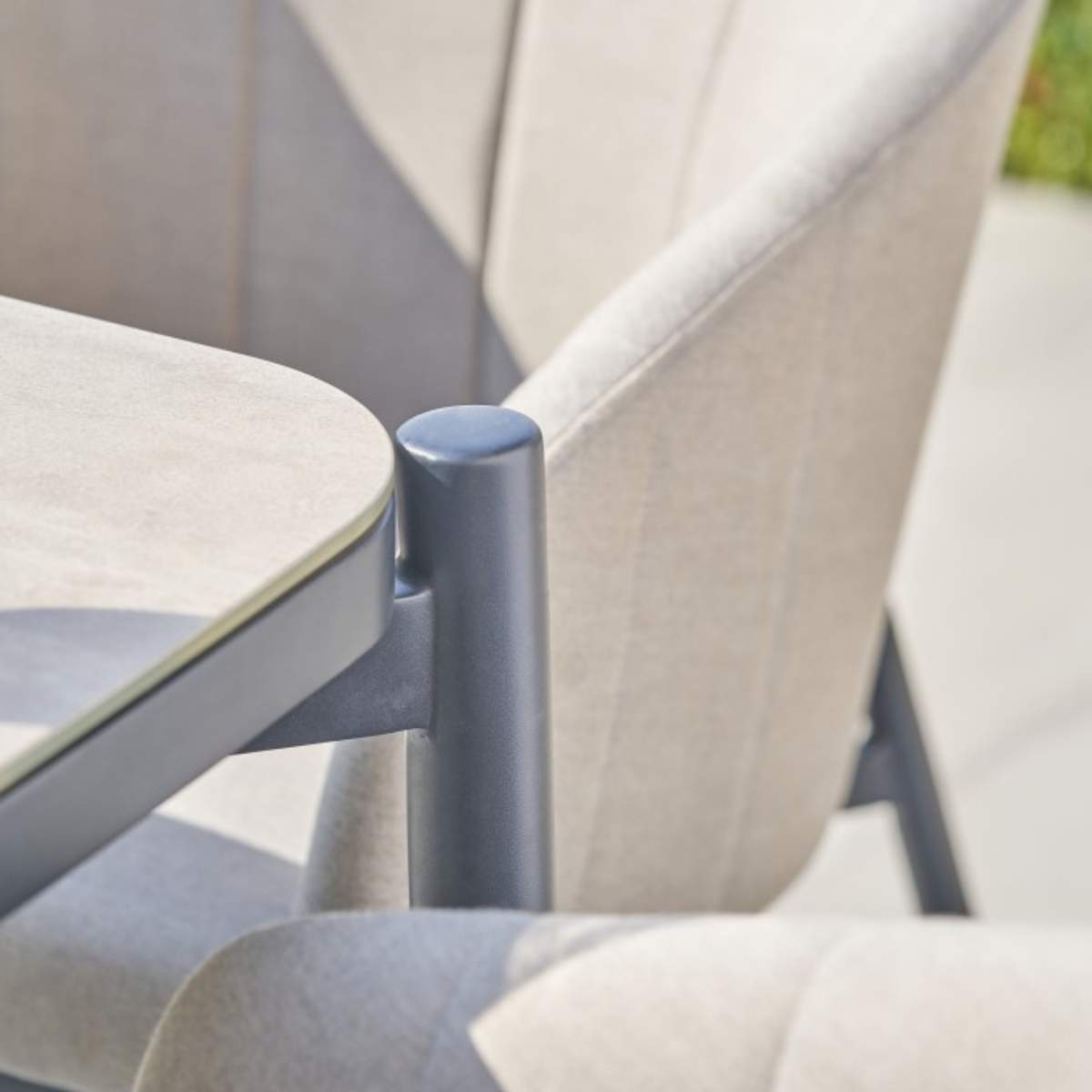 Beau&Co Nevada Putty Outdoor 6 Seater Dining Set