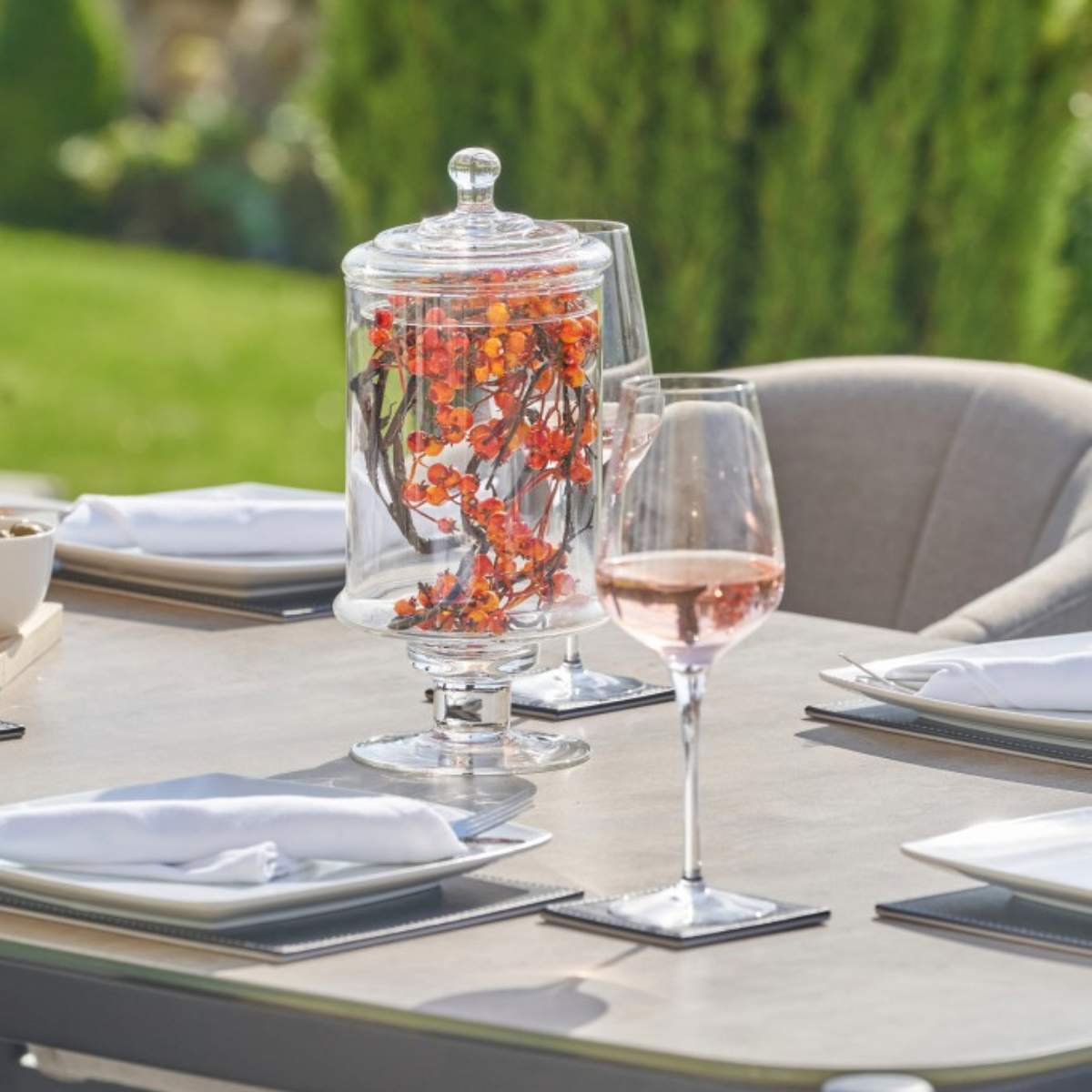 Beau&Co Nevada Putty Outdoor 6 Seater Dining Set