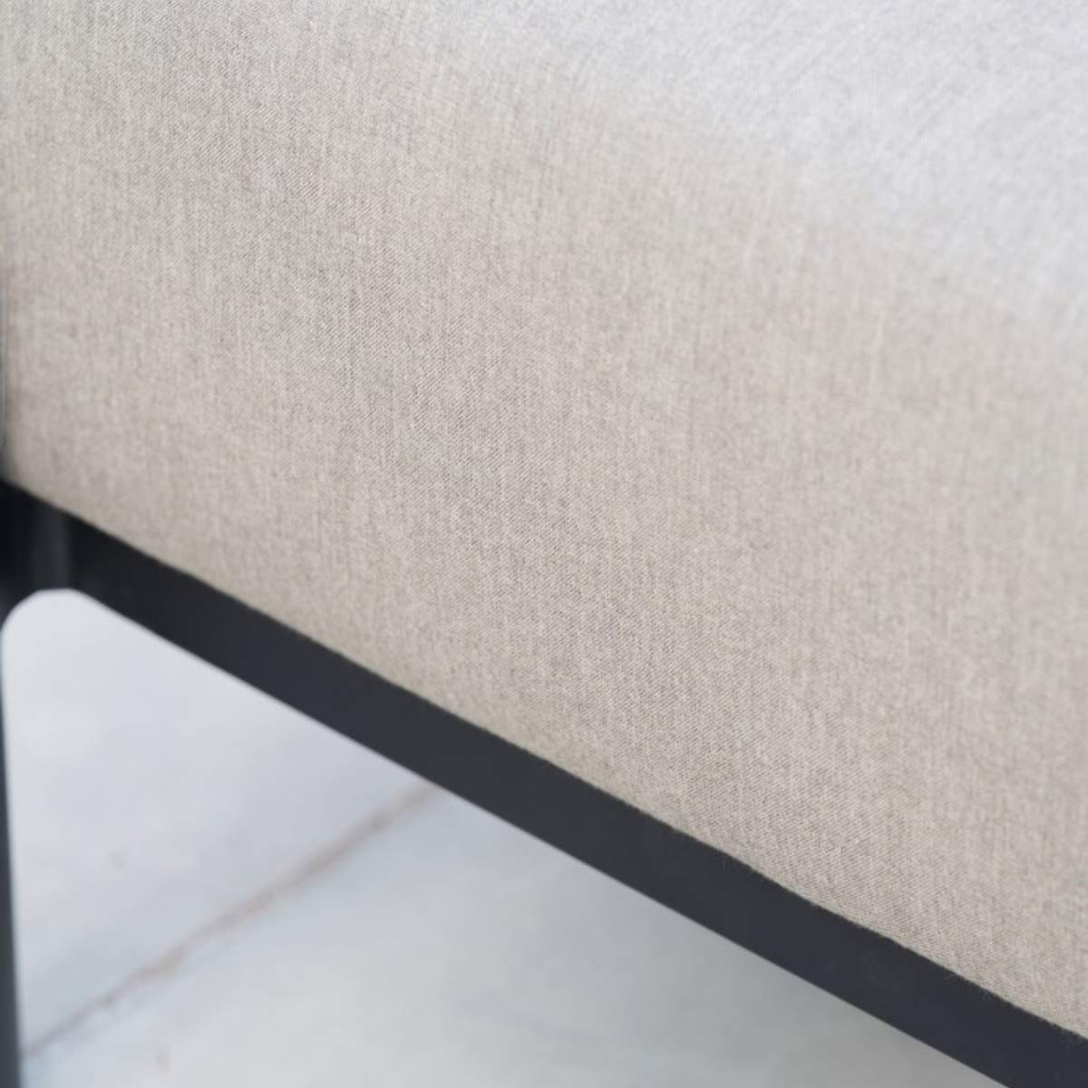 Beau&Co Nevada Putty Small Outdoor Corner Seating Set with Coffee Table and Footstools