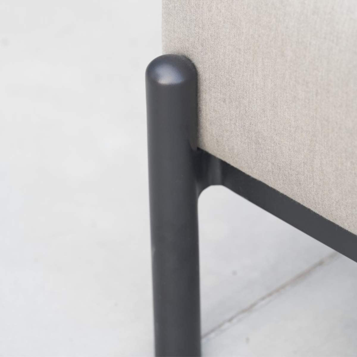 Beau&Co Nevada Putty Small Outdoor Corner Seating Set with Coffee Table and Footstools