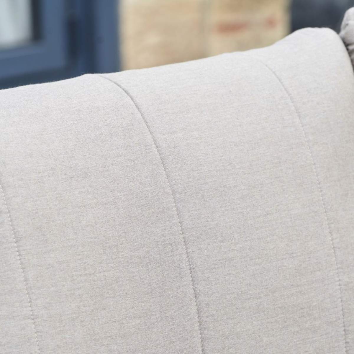 Beau&Co Nevada Putty Small Outdoor Corner Seating Set with Coffee Table and Footstools