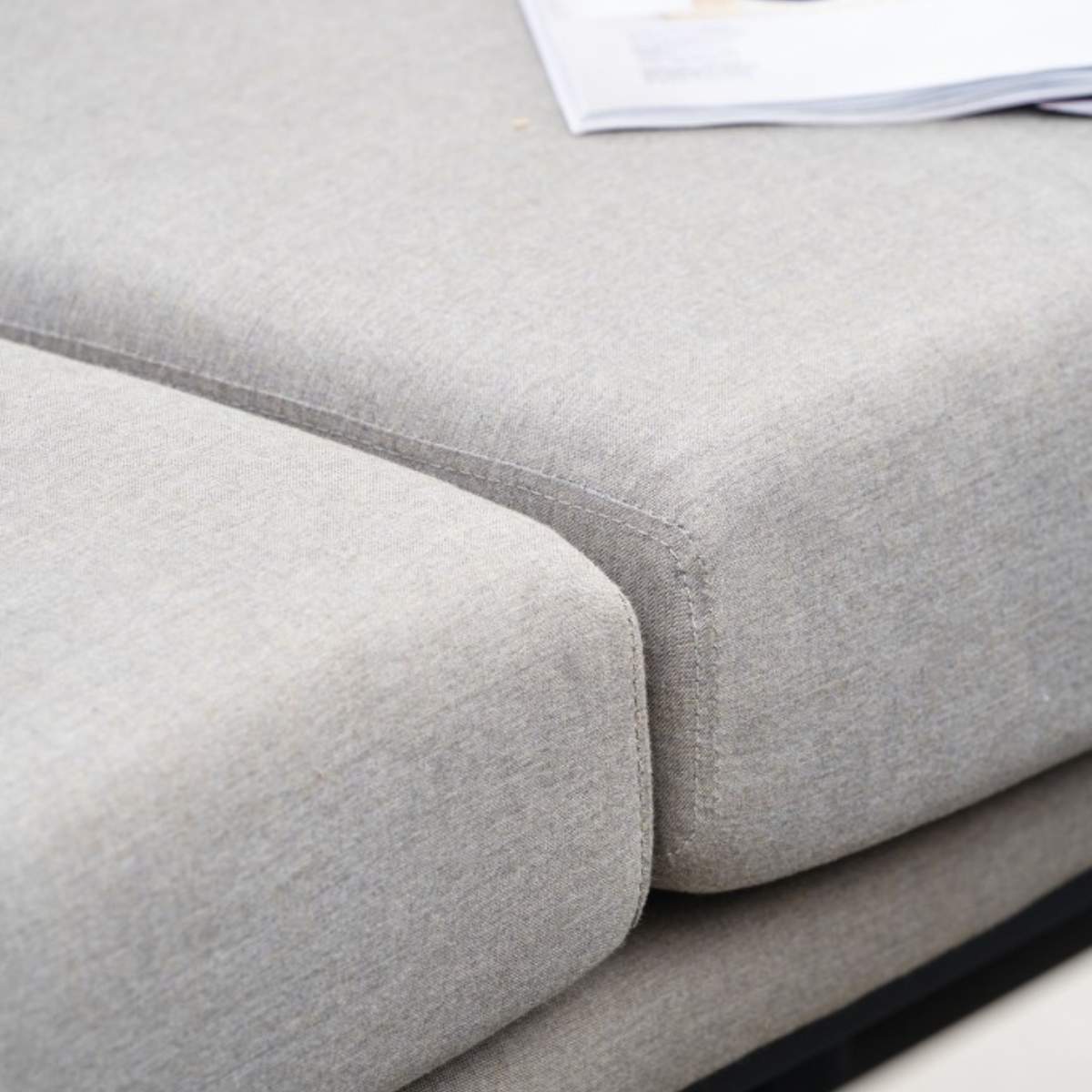 Beau&Co Nevada Putty Small Outdoor Corner Seating Set with Coffee Table and Footstools