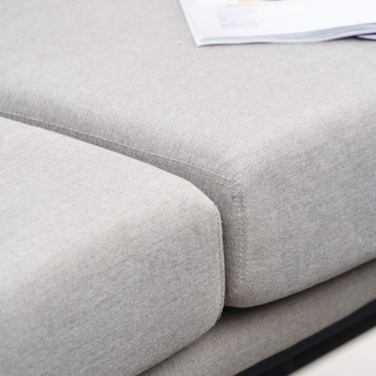 Beau&Co Nevada Putty Large Outdoor Corner Seating Set with Adjustable Table