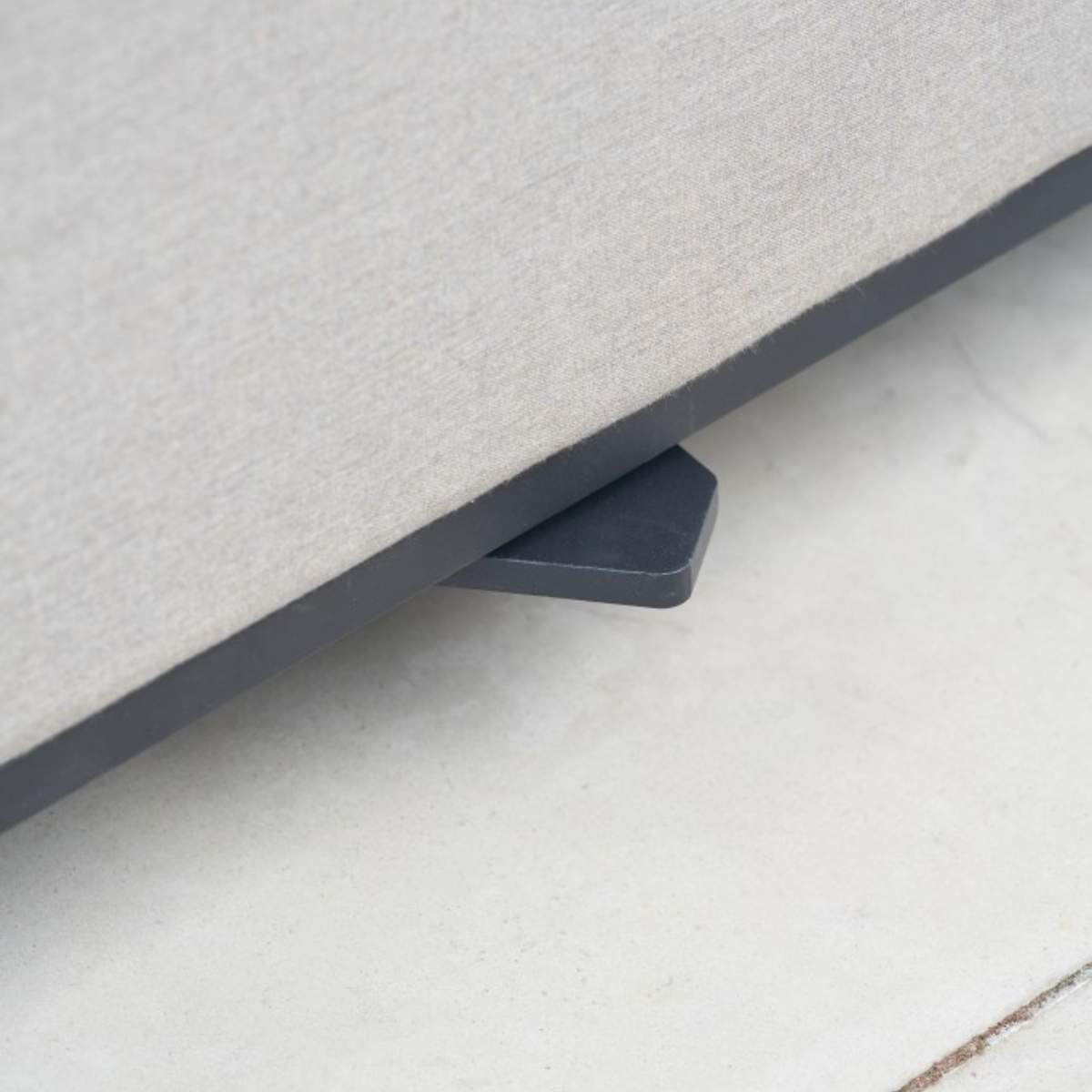 Beau&Co Nevada Putty Large Outdoor Corner Seating Set with Adjustable Table