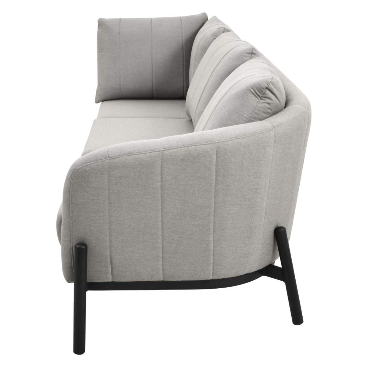 Beau&Co Nevada Putty Large Outdoor Corner Seating Set with Adjustable Table