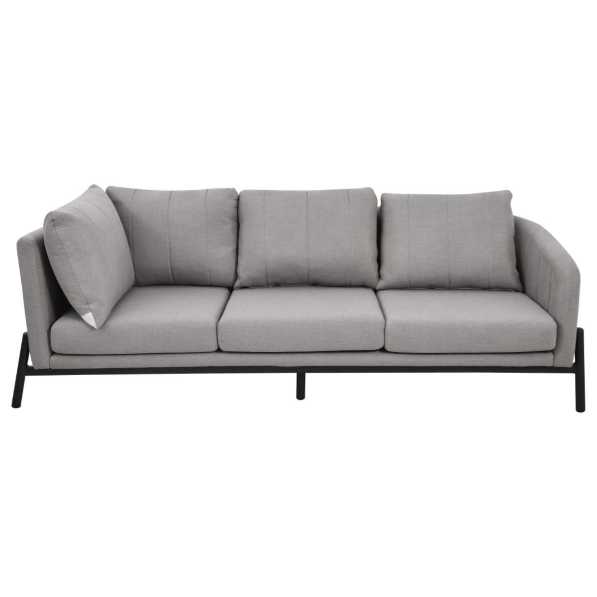 Beau&Co Nevada Putty Large Outdoor Corner Seating Set with Adjustable Table