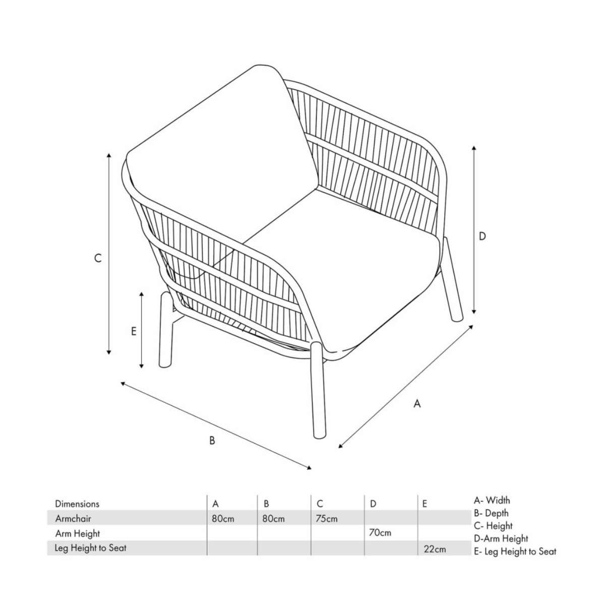 Pacific Lifestyle Martic Outdoor Chair