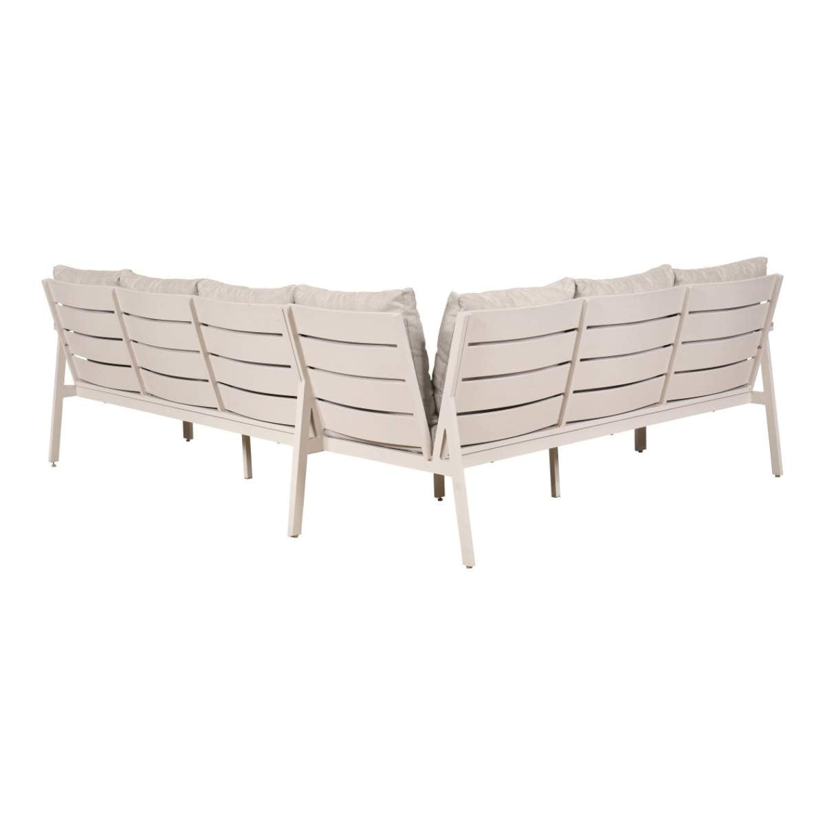 Beau&Co Aruba Outdoor Corner Seating Set with Adjustable Table