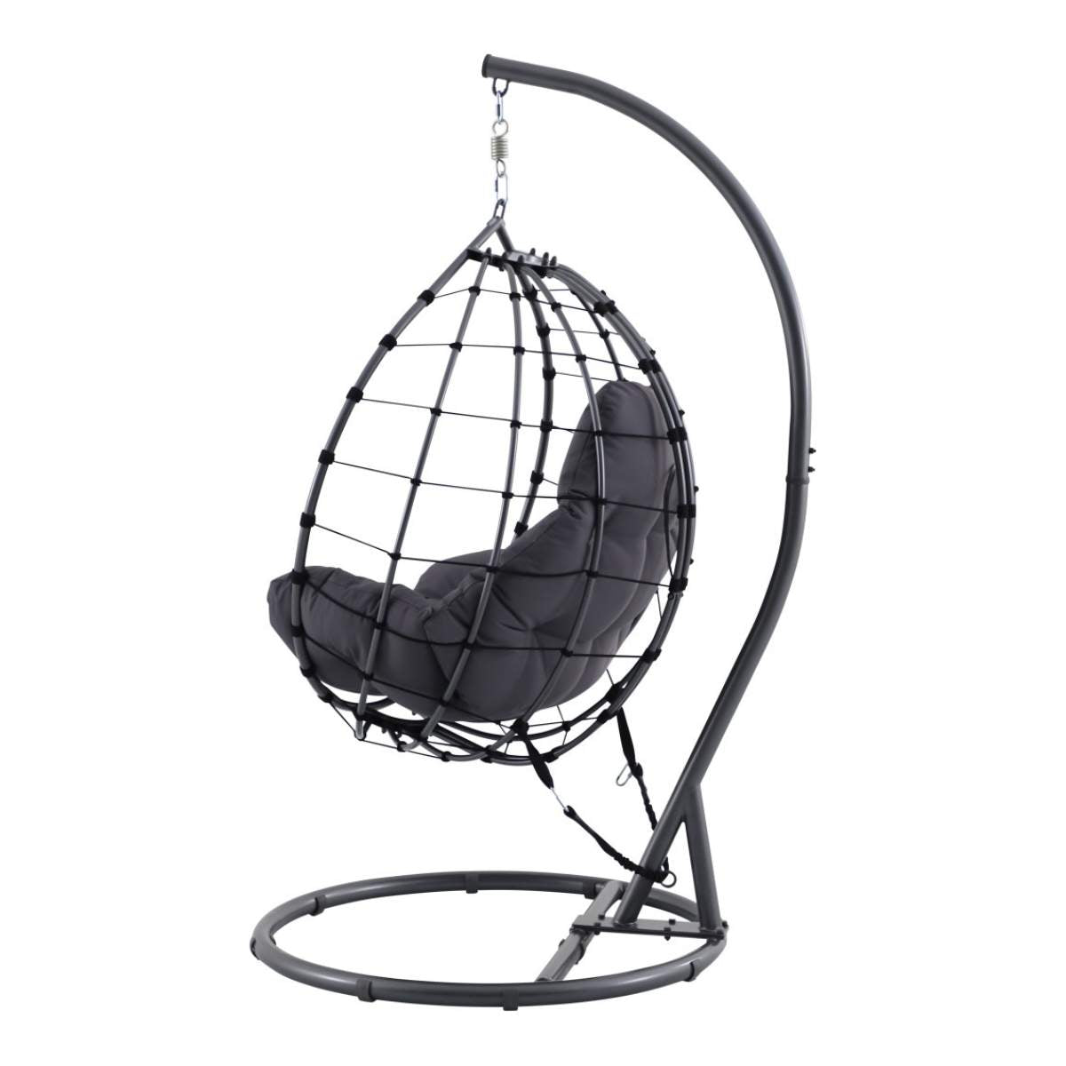 Beau&Co Blake Anthracite Outdoor Hanging Chair