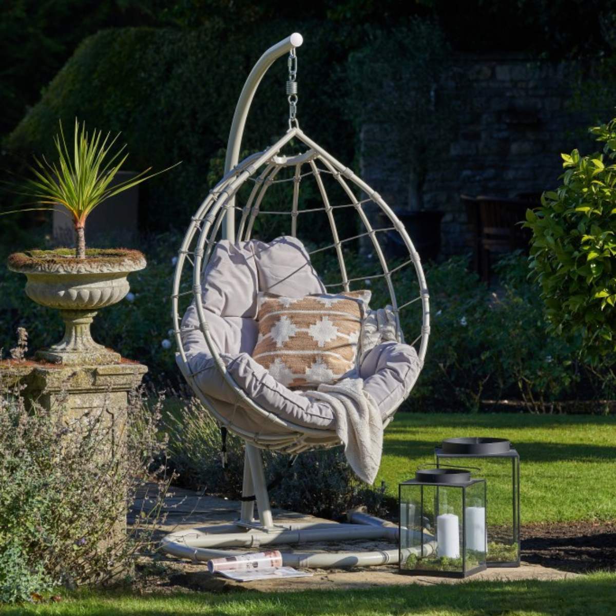 Pacific Lifestyle Blake Pebble Outdoor Hanging Chair